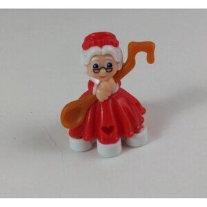 Ferrero Kinder Surprise Christmas Eve Mrs. Claus Stamper Collectible Toy Figure